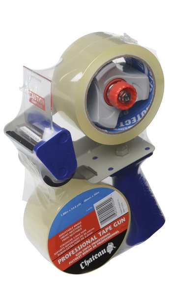 Pistol Grip Tape Dispenser w/ 2 Free Rolls of 2"x55 (yards)