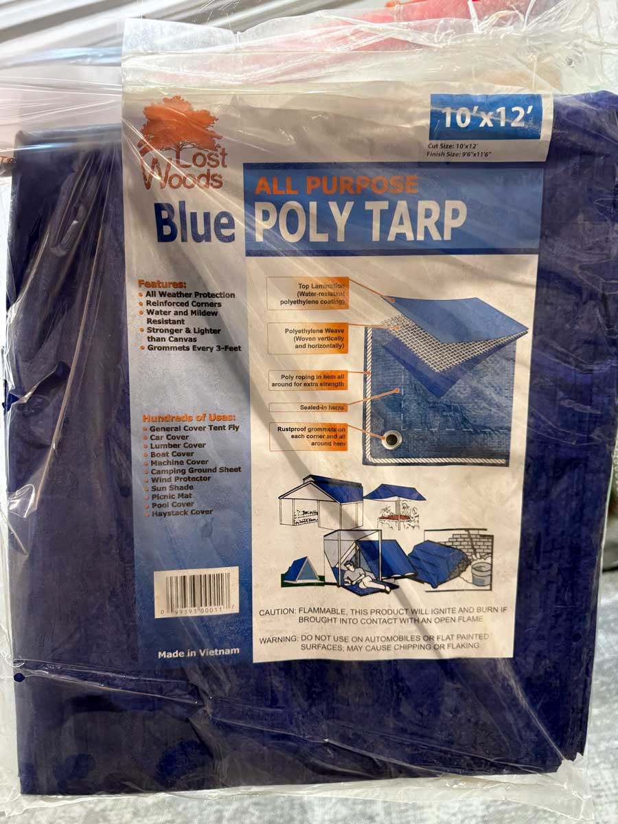 Blue Poly (All Purpose) Tarp - 10'x12'