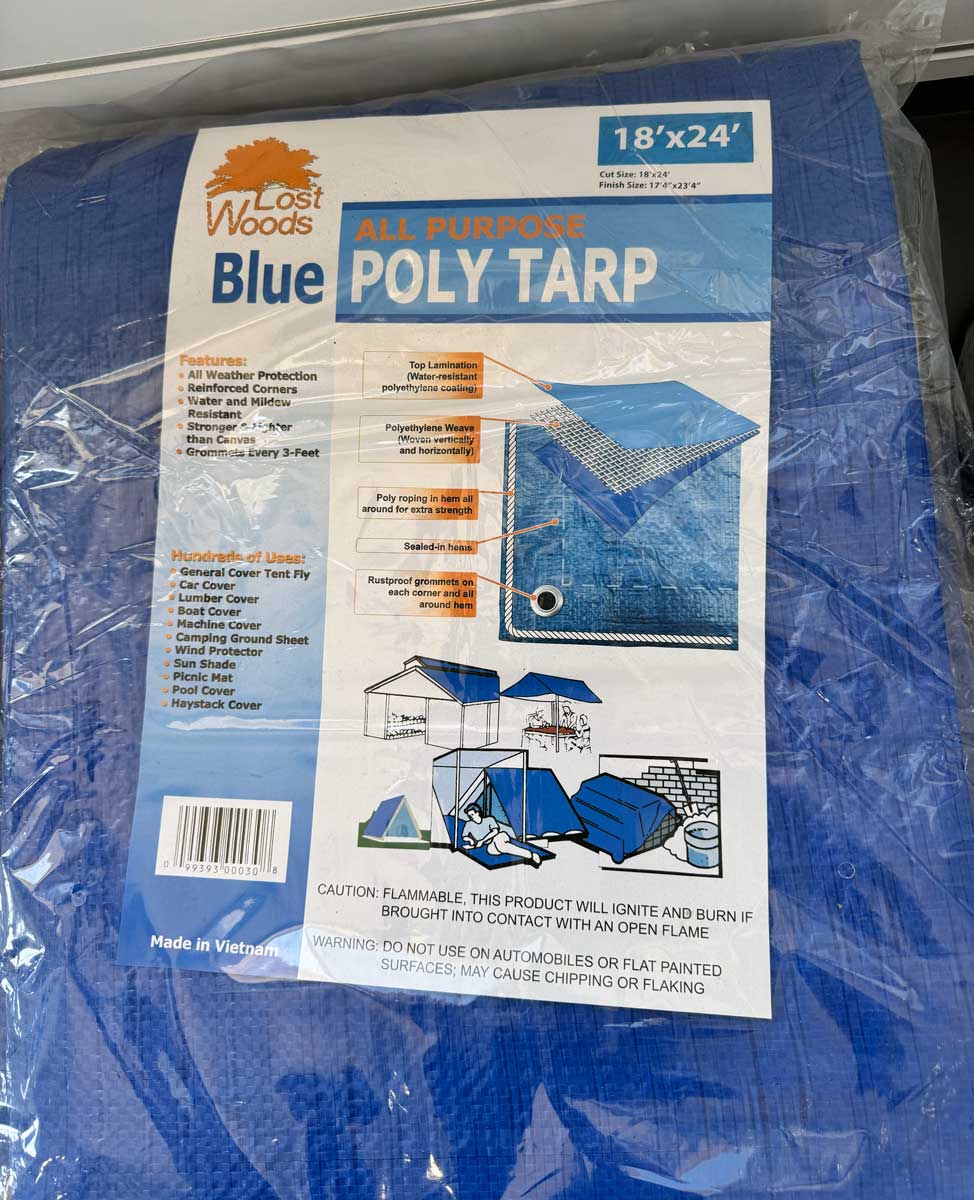 Blue Poly (All Purpose) Tarp - 18'x24'