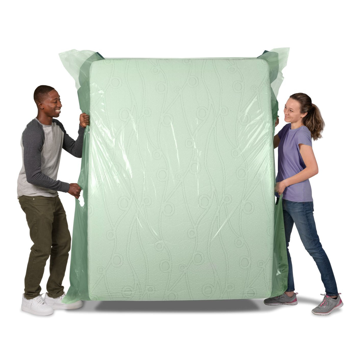 Full Size Mattress Bag Set with Handles for Moving and Storage