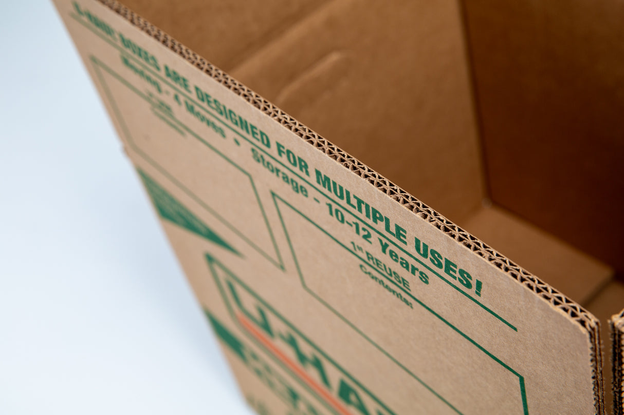 Medium Heavy-Duty Double Wall Moving & Shipping Box - 18-1/8” x 18” x 16” (L x W x H)