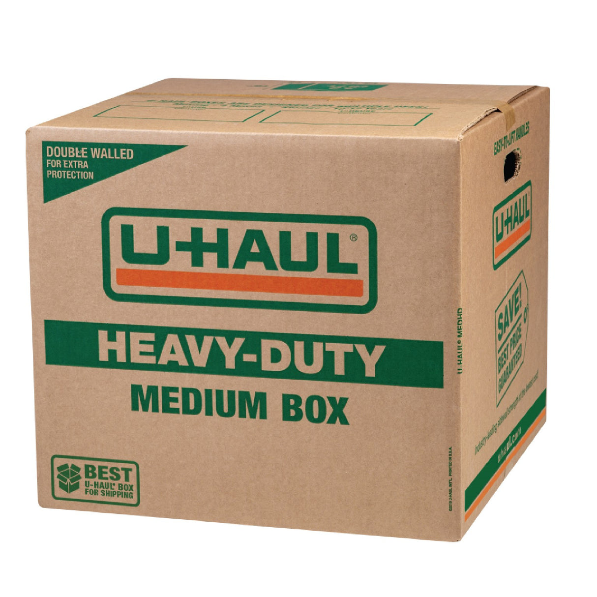Medium Heavy-Duty Double Wall Moving & Shipping Box - 18-1/8” x 18” x 16” (L x W x H)
