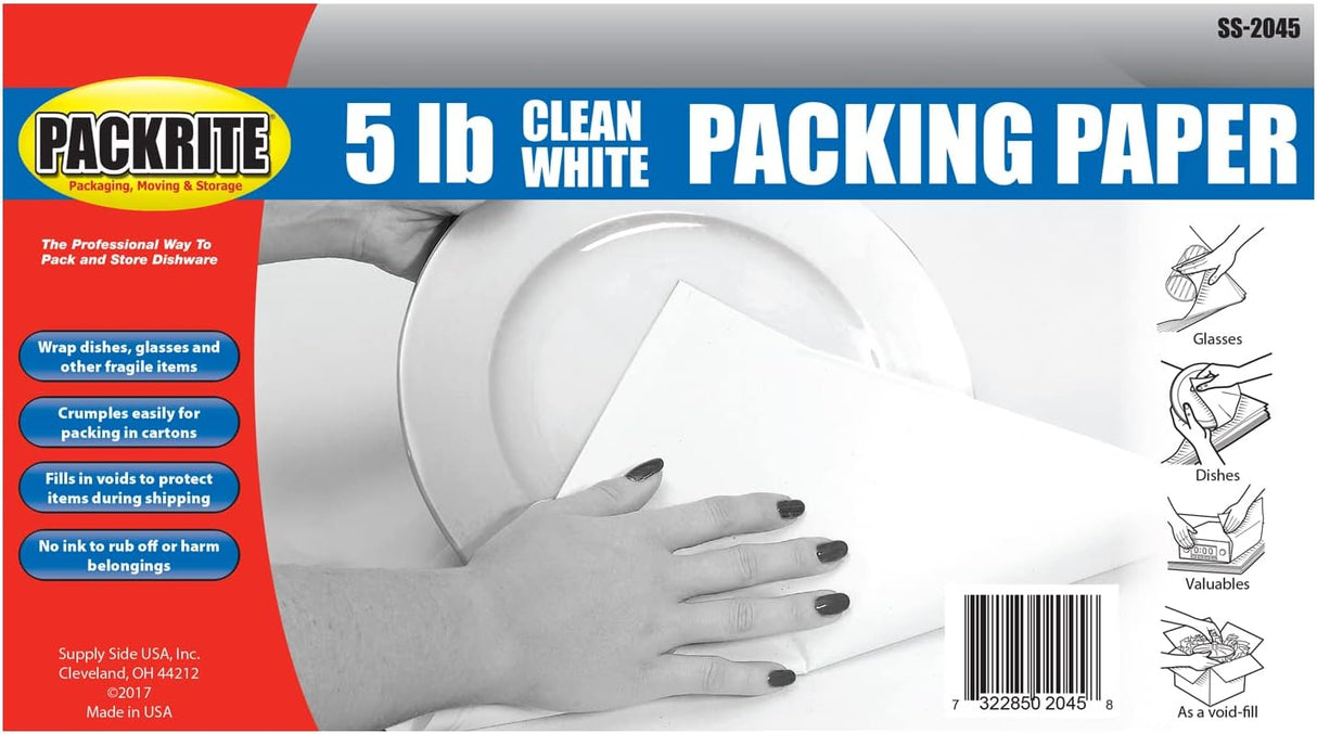 Newsprint Packing Paper - 24"x30" (5 lb - 100 Sheets)