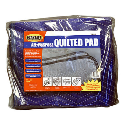 Deluxe Moving Blanket Pad (Quilted Blue) - 72"x80"
