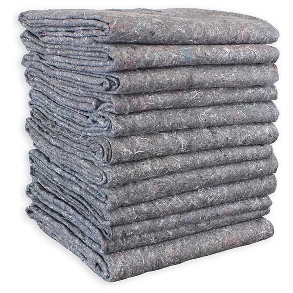 Economy Moving Blanket (Textile Eco-Friendly 100% Recycled) - 72"x54" - (1-Pack)