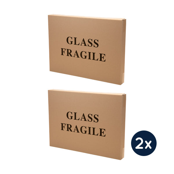 Picture Frame / TV / Mirror / Glass Moving Box - 37.5"x3.5"x27" (2pc/2-Pack)