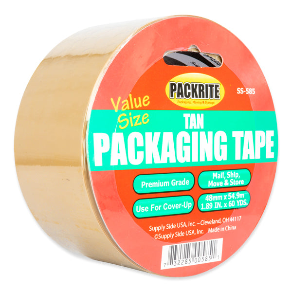 Tan Ultra-Thick 2.6 mil Packaging Tape 2"x60 (yards)
