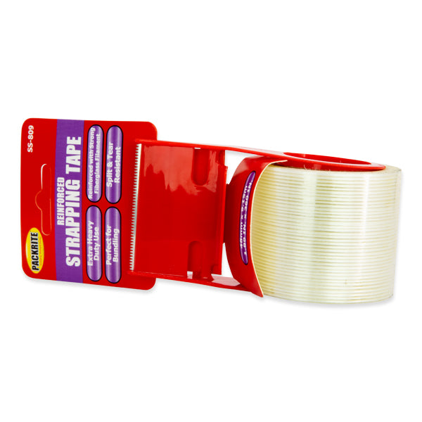 Strapping Tape (Heavy-Duty) 4.0 mil 2"x10 (yards) w/ Dispenser