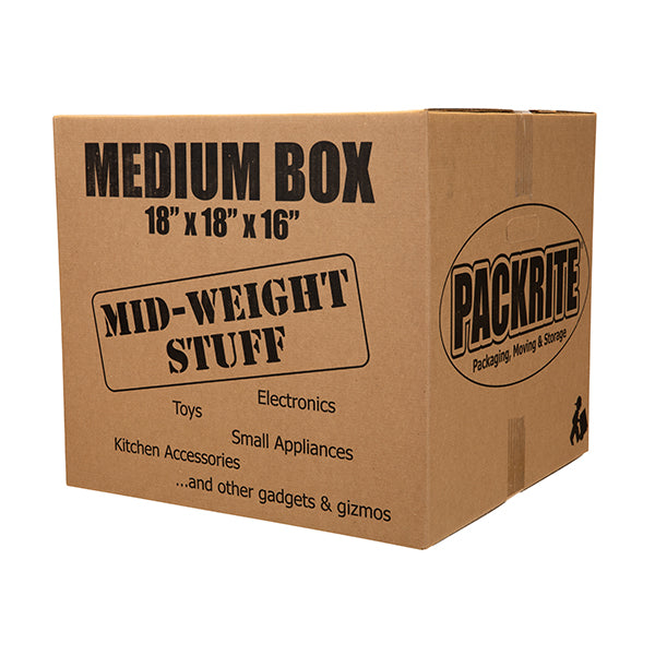 Medium Moving Box - 18"x18"x16" (Mid-Weight Stuff)
