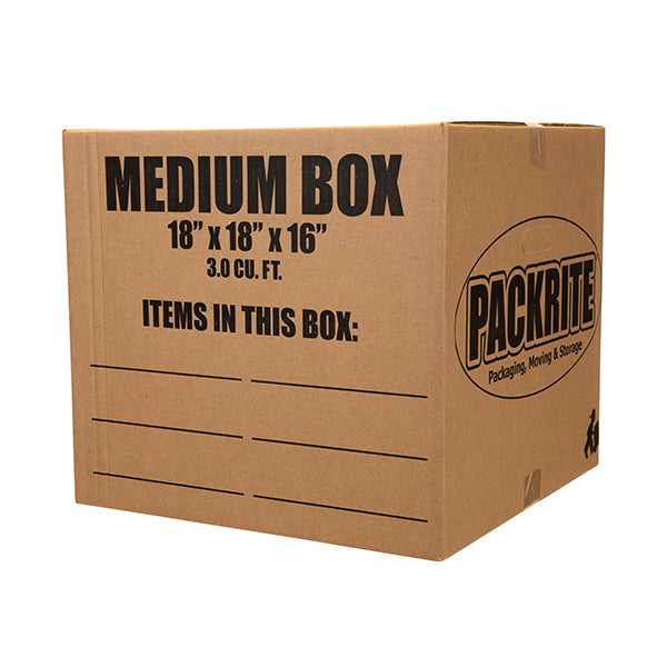 Medium Moving Box - 18"x18"x16" (Mid-Weight Stuff)