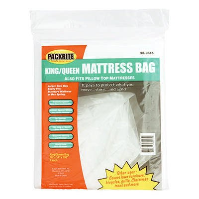 King/Queen Mattress Bag/Cover - 100"x78"x14" (1-Pack)