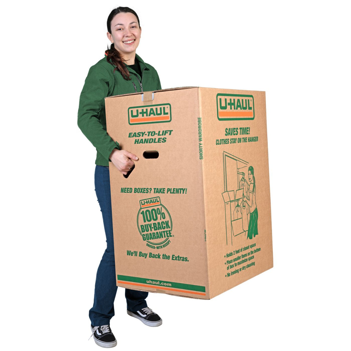 Double-Walled Shorty Wardrobe® Moving Box