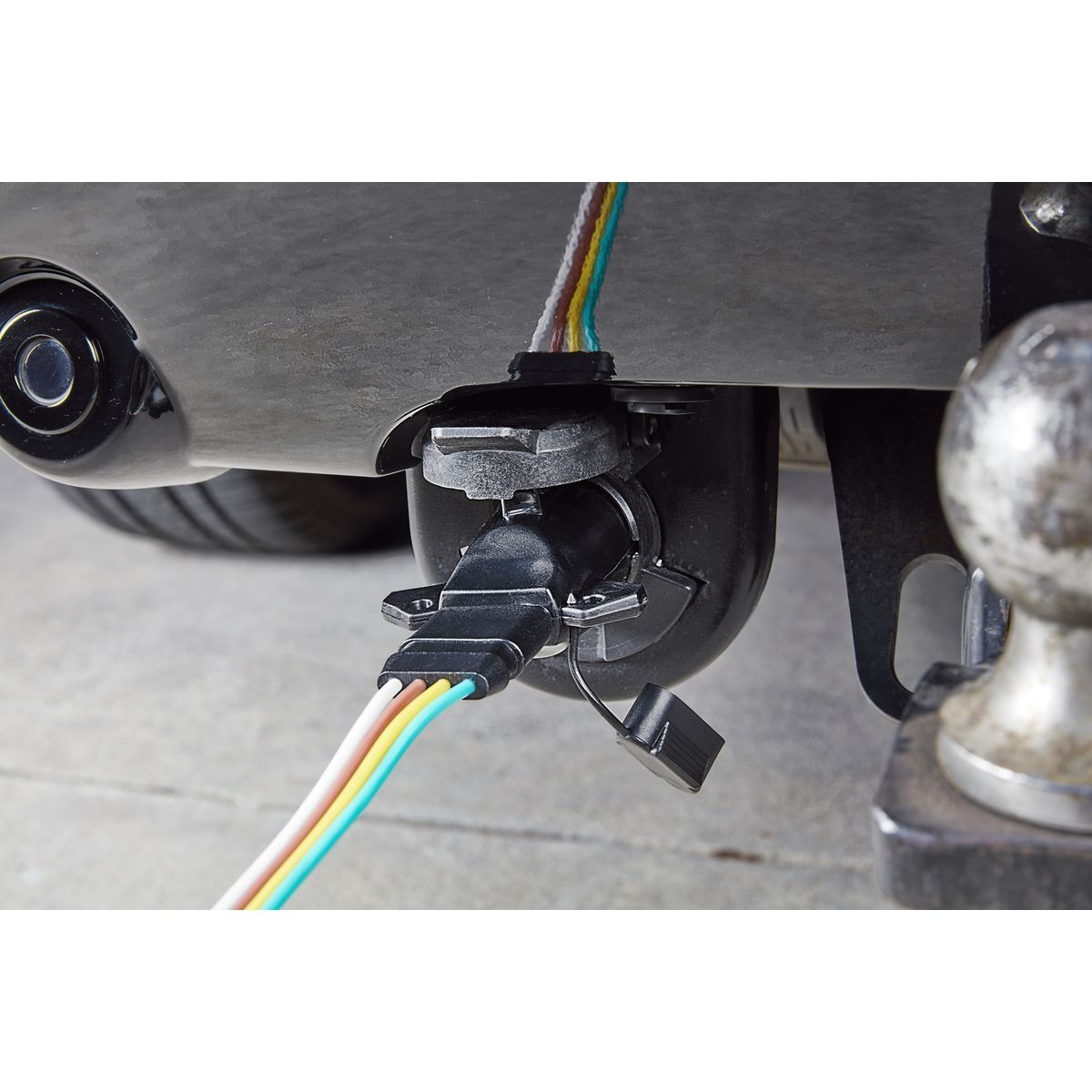 Trailer Adapter - Seven-Way Blade to 4-Way Flat (Pigtail)