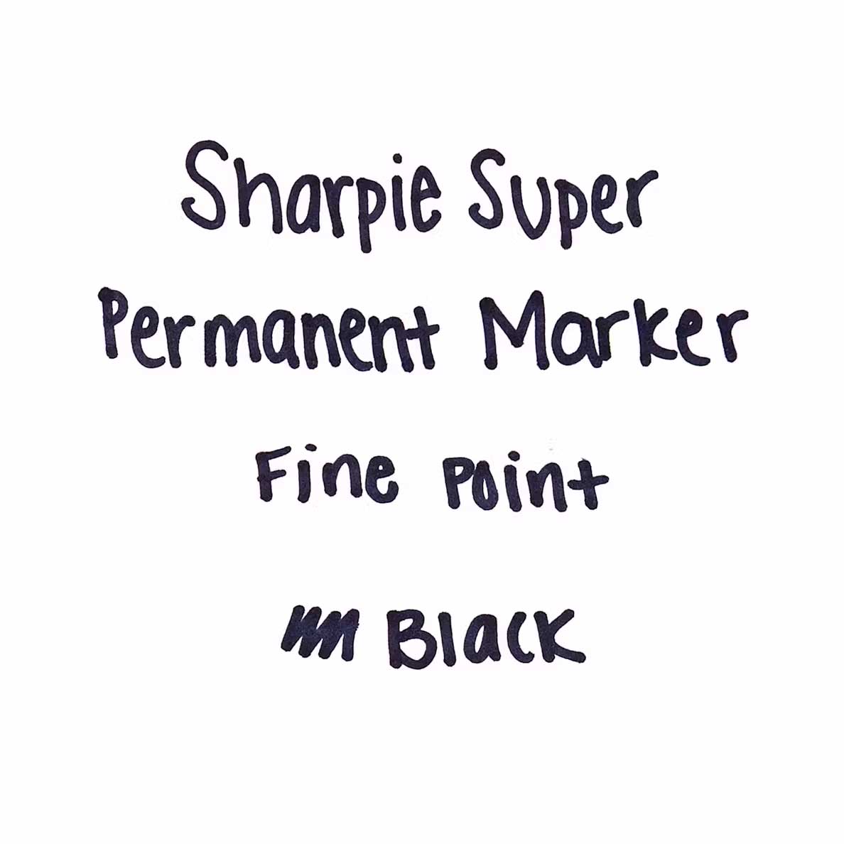 Sharpie Super (Fine-Tip) Permanent Marker Black (1-Pack)