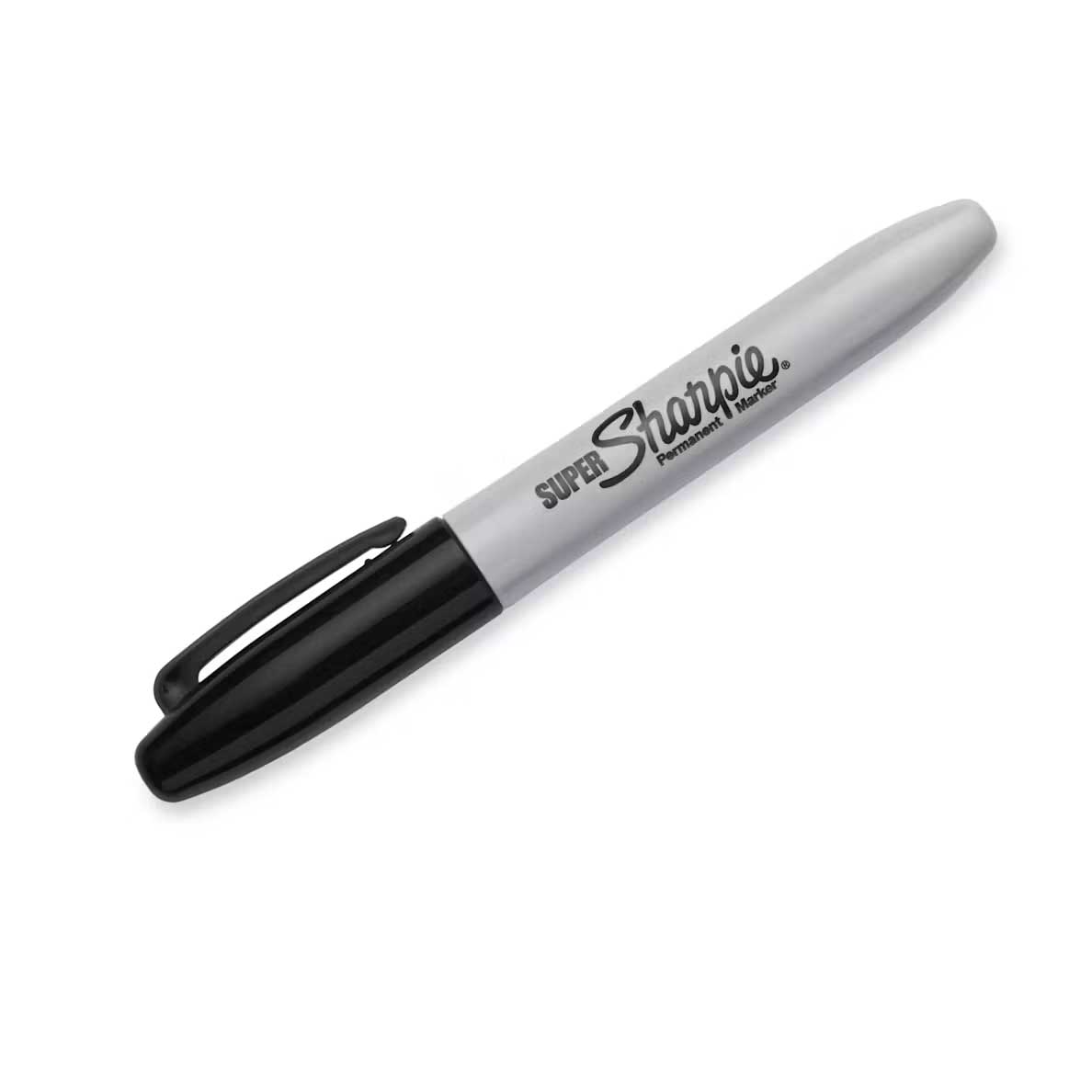 Sharpie Super (Fine-Tip) Permanent Marker Black (1-Pack)