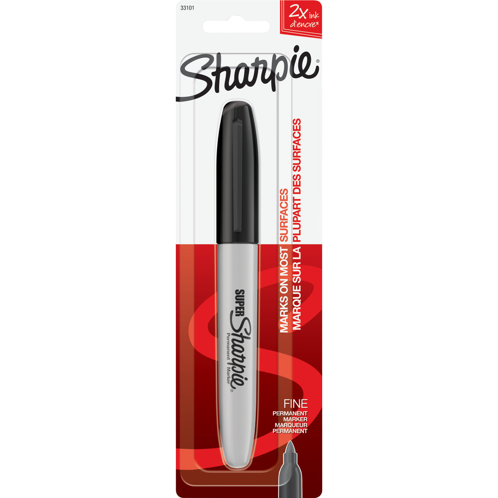 Sharpie Super (Fine-Tip) Permanent Marker Black (1-Pack)