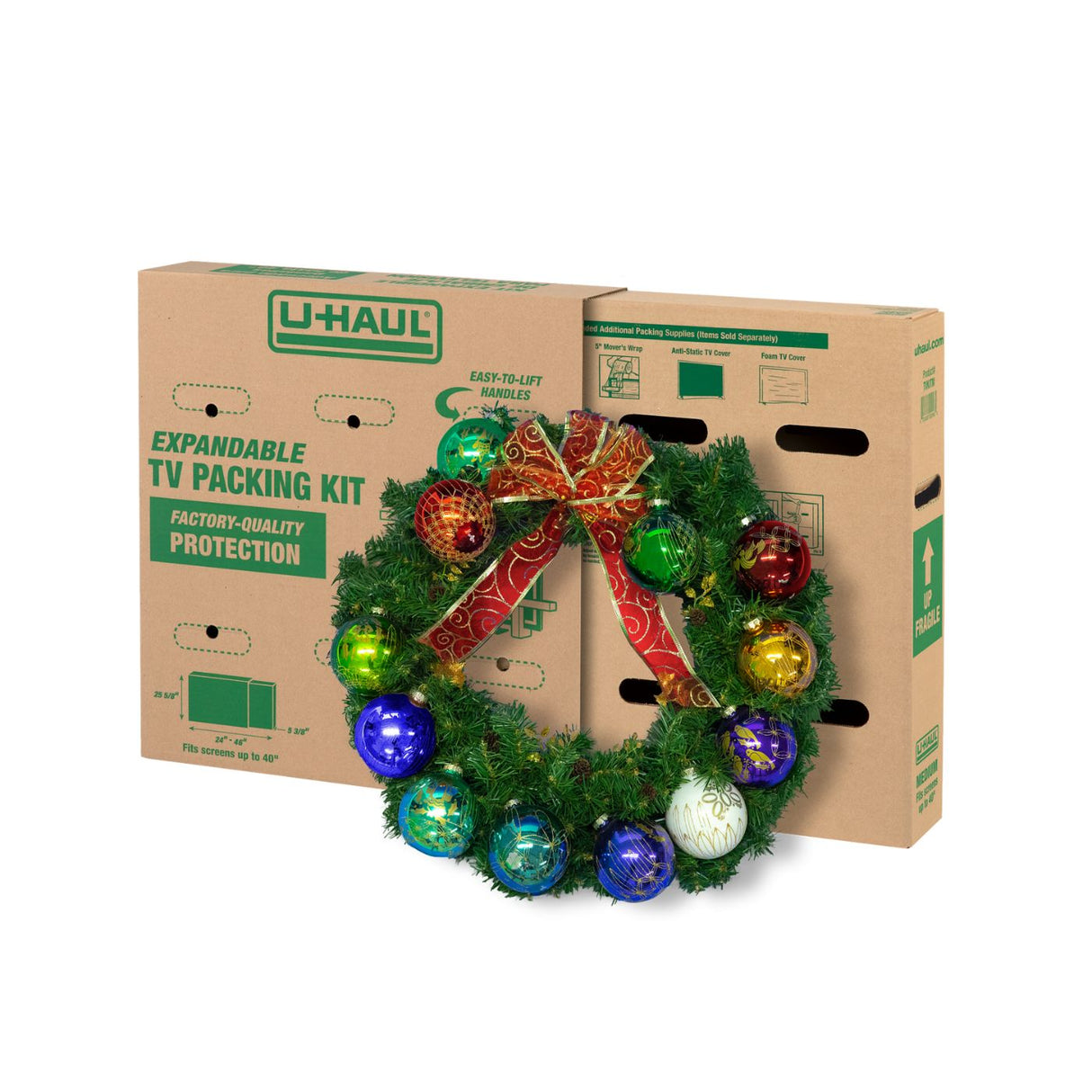 Heavy-Duty Expandable TV Moving Box - Medium (Under 40")