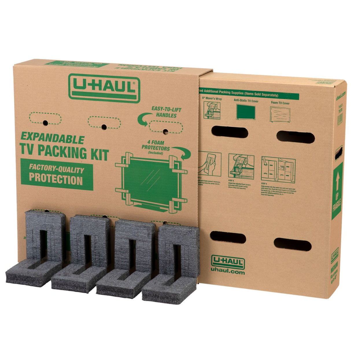 Heavy-Duty Expandable TV Moving Box - Medium (Under 40")