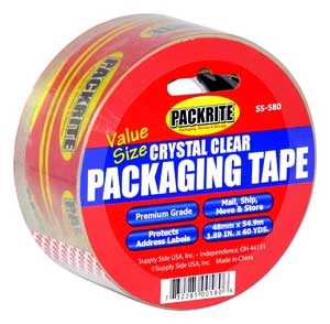 Crystal Clear Ultra-Thick 2.6 mil Packaging Tape 2"x60 (yards) (3 Pcs)
