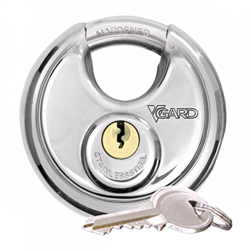 V-Gard Cylinder Disc Lock - 2¾" (70mm) Stainless Steel (Heavy Duty)