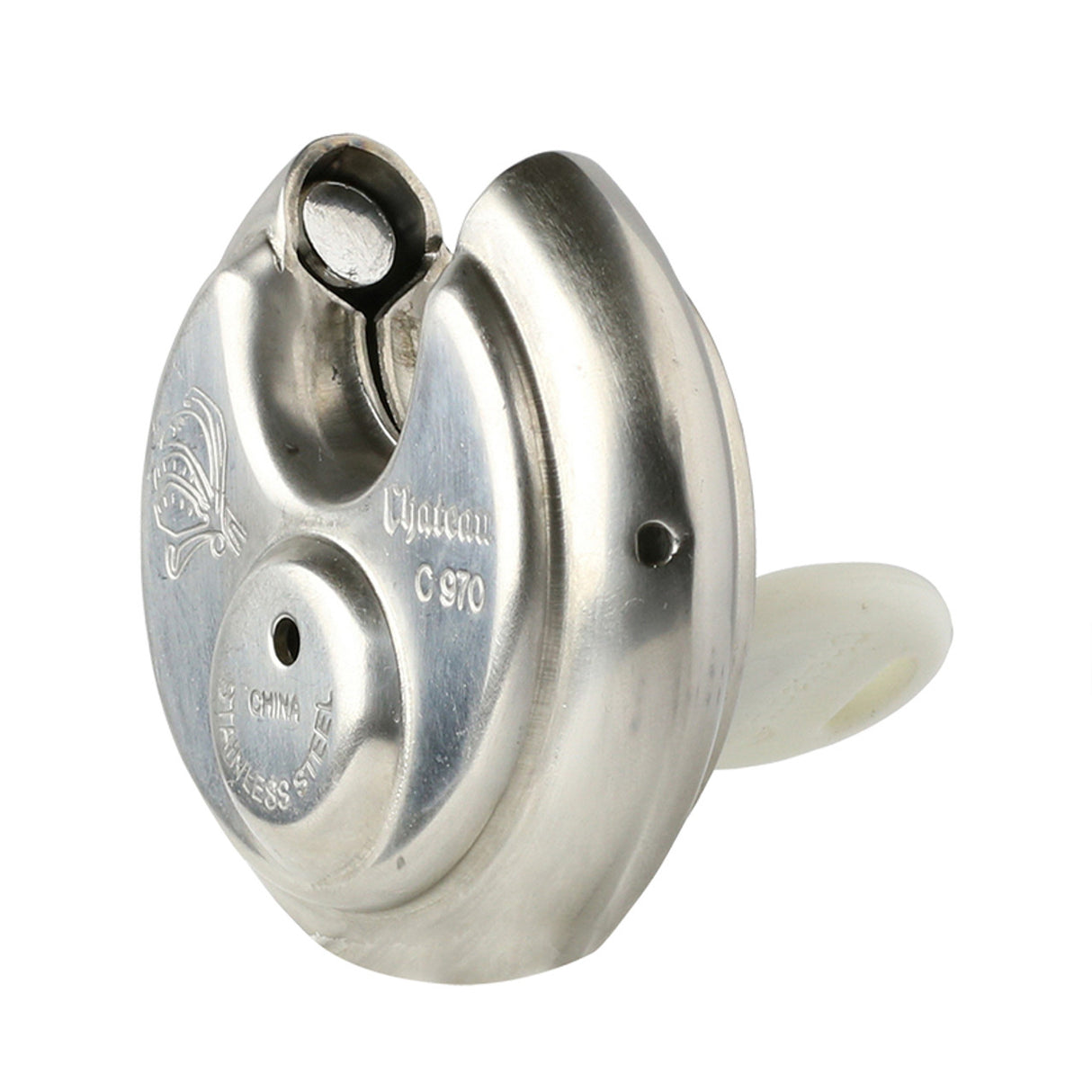 Round Cylinder Disc Lock - 2¾" (70mm) Stainless Steel (Heavy Duty)