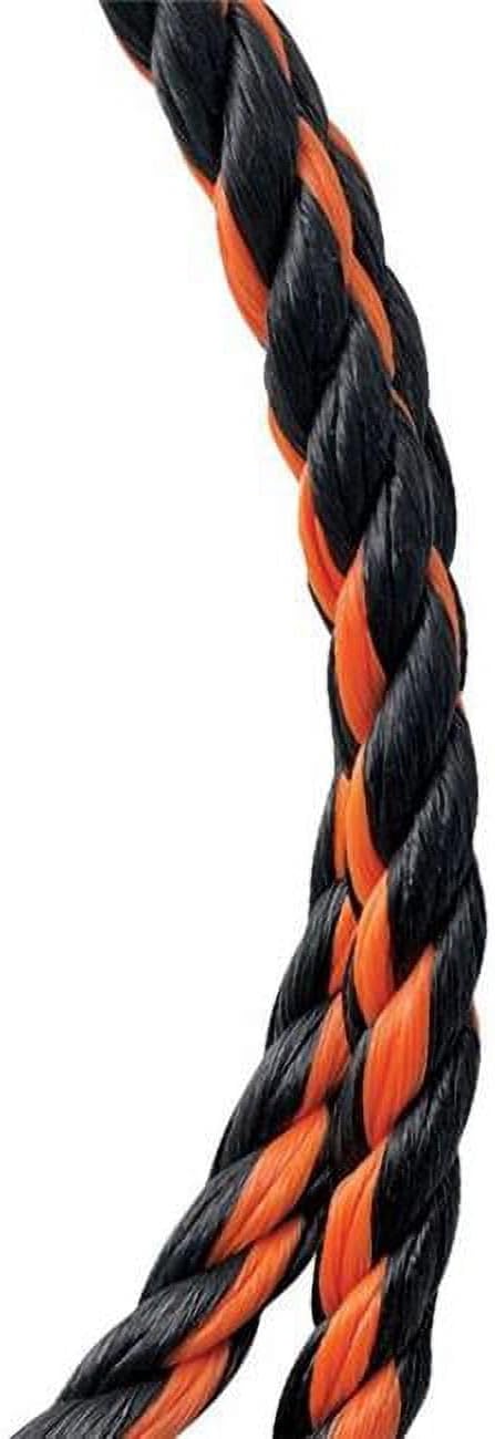 Tie-Down Polypropylene Rope (Orange & Black) 1/4"x50'