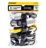 Flat Bungee Cord Assortment - 6 Pack
