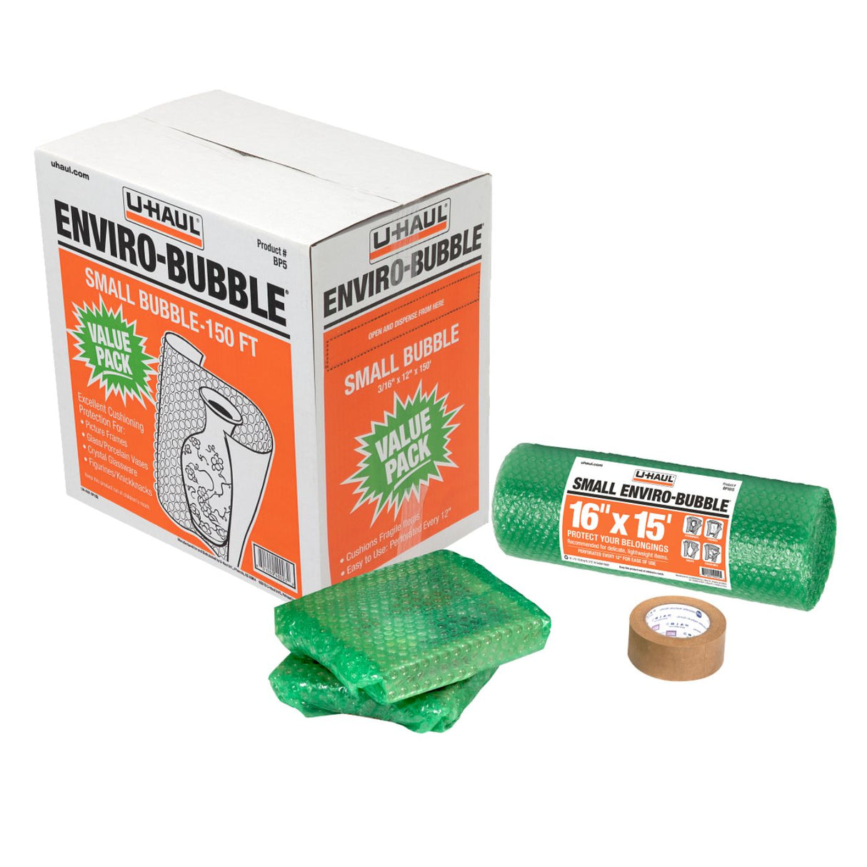 ENVIRO-BUBBLE® & Dispenser Box (Small Bubble Size, 150 ft. x 12 in.)