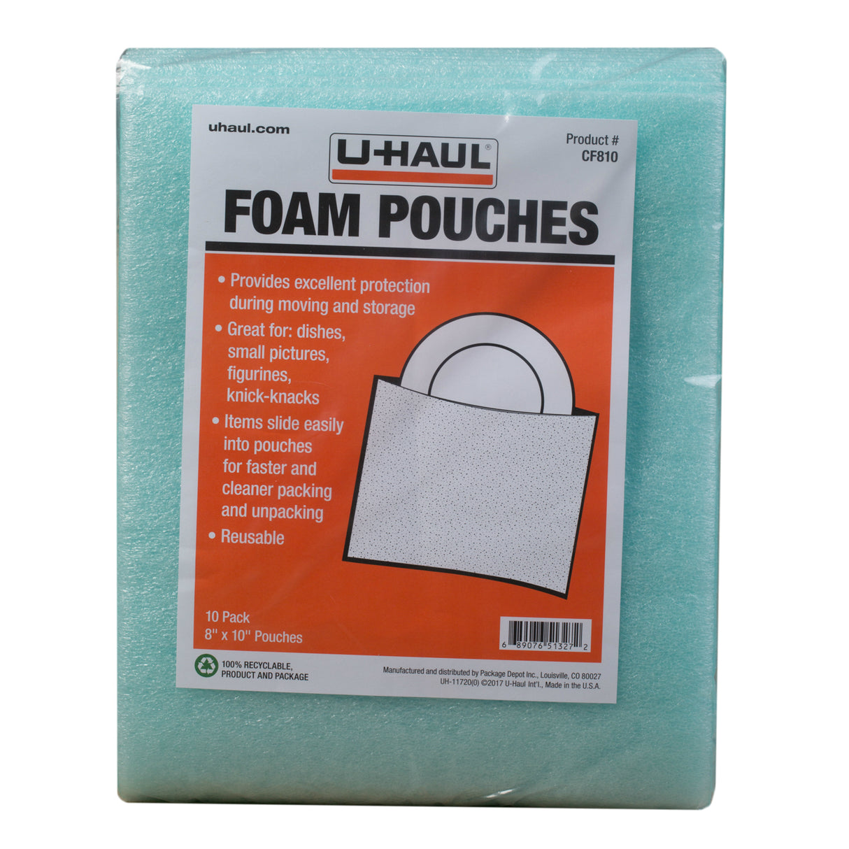 8” x 10” Cushion Foam Pouches
