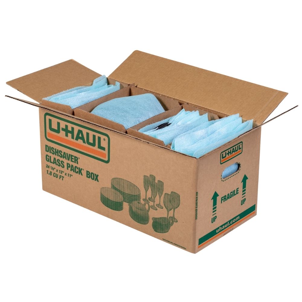 Dish Saver Packing Kit With Moving Box