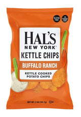 Hal's New York Kettle Cooked Potato Chips, Buffalo Ranch, 2oz (Pack of 24)