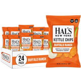 Hal's New York Kettle Cooked Potato Chips, Buffalo Ranch, 2oz (Pack of 24)
