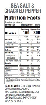 Hal's New York Kettle Cooked Potato Chips, Sea Salt & Cracked Pepper, 2oz (Pack of 24)