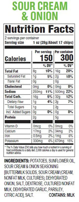 Hal's New York Kettle Cooked Potato Chips, Sour Cream & Onion, 2oz (Pack of 24)