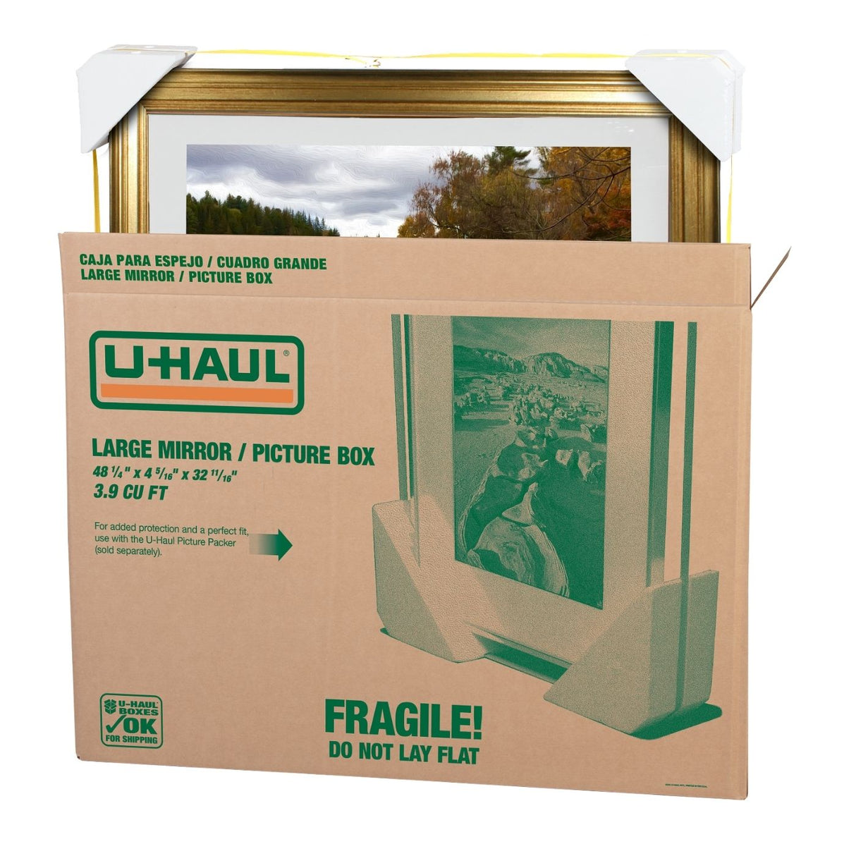 Large Mirror and Picture Moving Box