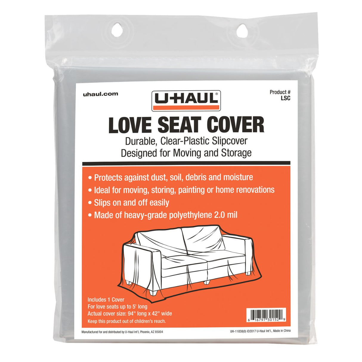 Plastic Love Seat Cover
