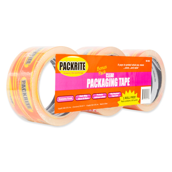 Crystal Clear Ultra-Thick 2.6 mil Packaging Tape 2"x60 (yards) (3 Pcs)