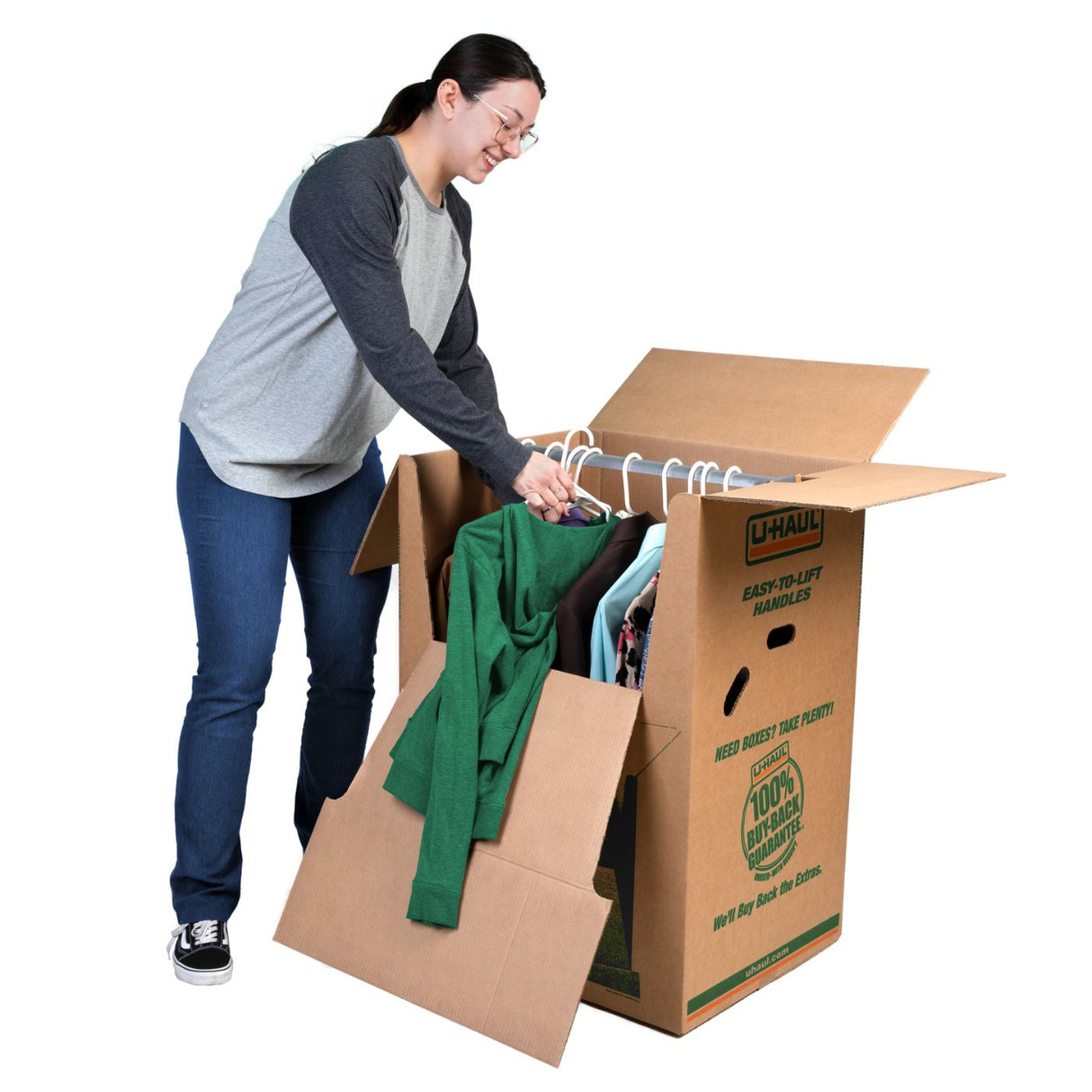 Double-Walled Shorty Wardrobe® Moving Box