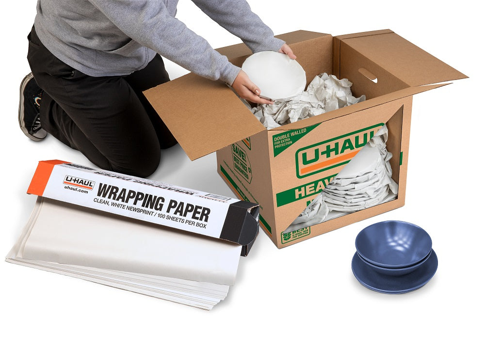 Packing Paper for Moving (100 Sheets) - 100% Recyclable Newsprint Paper - 24” x 30” Packing Sheets